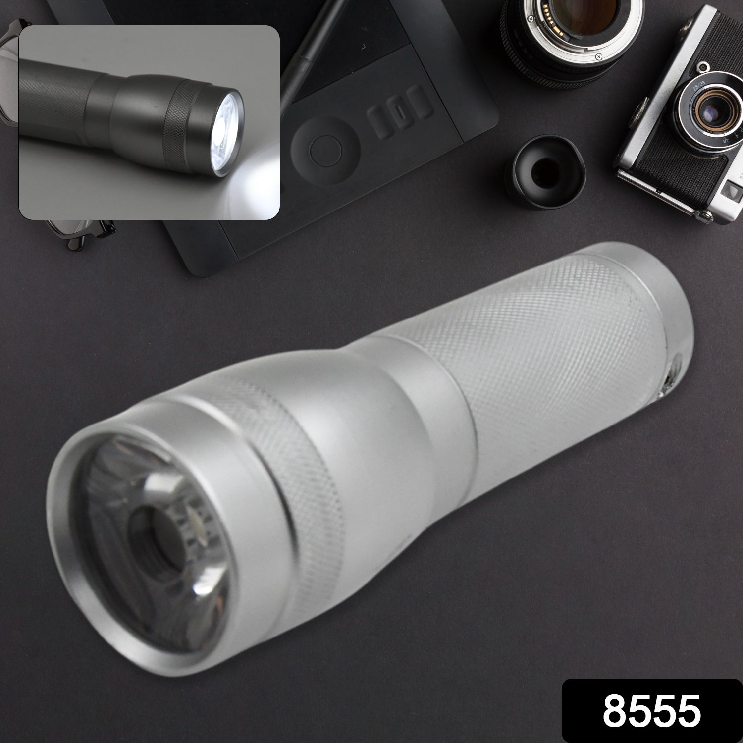Portable Mini Torch / Flashlight LED Powerful High Lumens Pen Light Easy To Carry, Portable Pocket Compact Torch for Emergency 3 Battery operated (Battery not included / 1 pc) - Springkart 