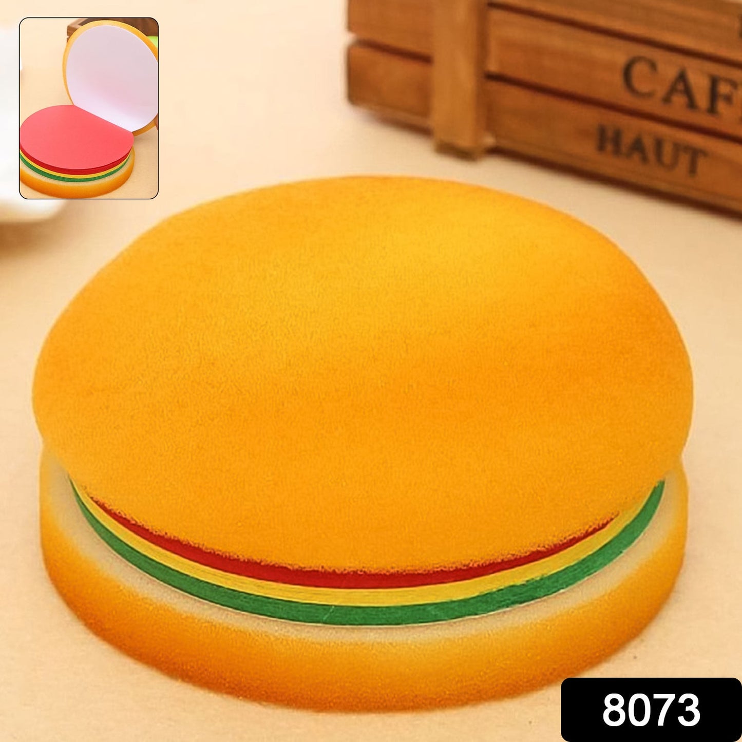 Burger Shaped Notepad / Sticky Notes / Memo Pads, Unique Mini Notes (Multicolor) - Springkart 