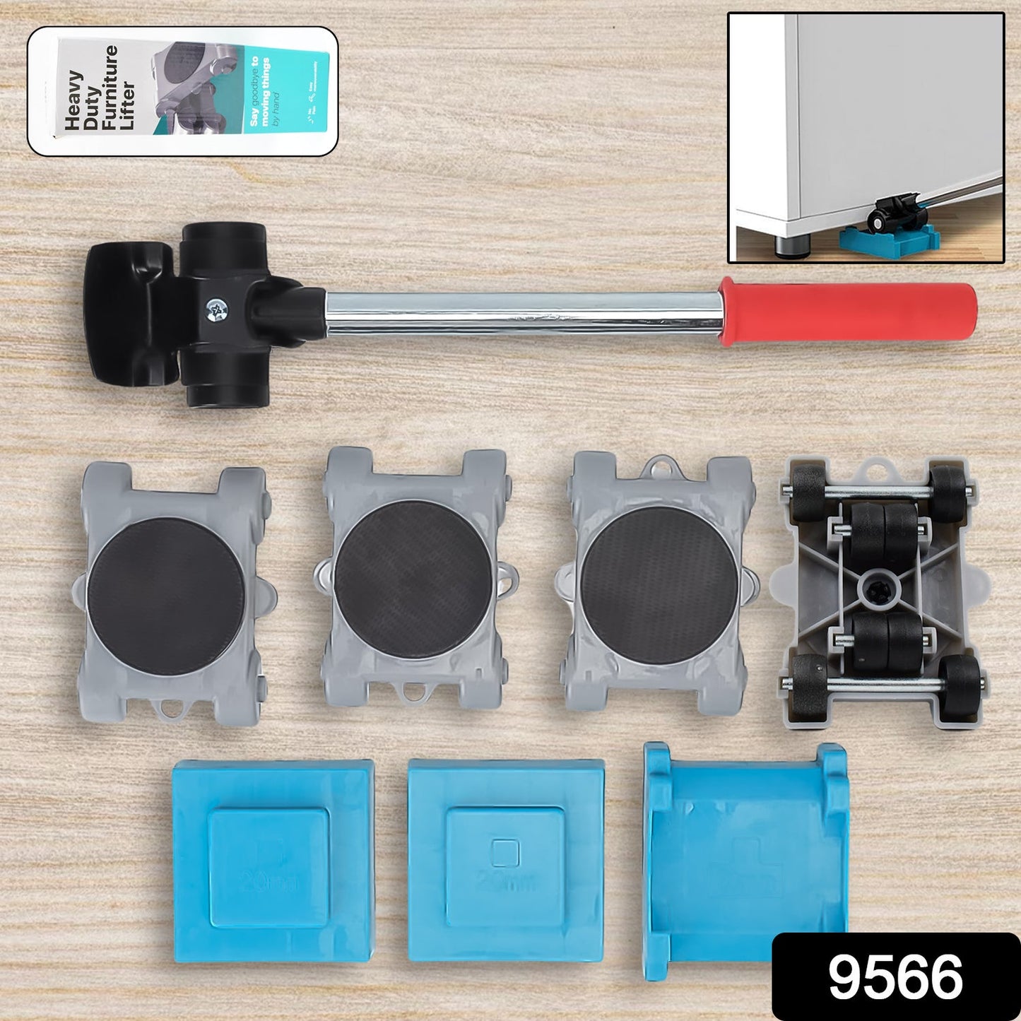Furniture Lifter Tool Furniture Dolly, Furniture Lifters Tool Set (1 Set / 8 pc) - Springkart 
