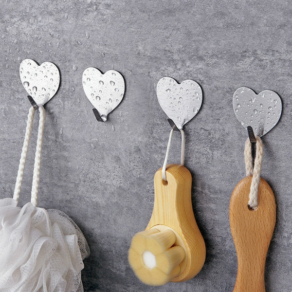 Multipurpose Stainless Steel Adhesive Hooks - Springkart 