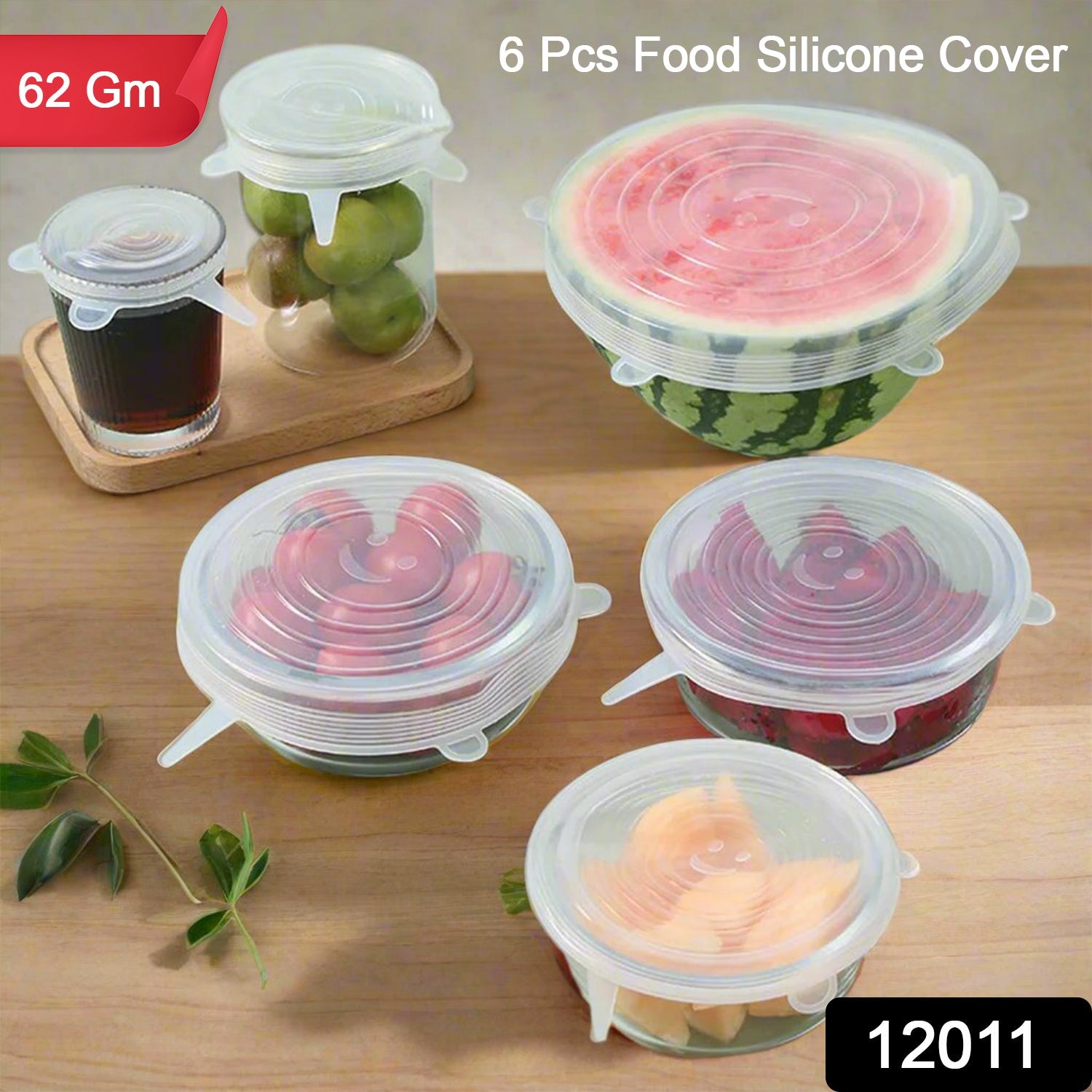 Silicone Food Cover Stretch Lids (6 Pcs Set / 62 Gm) - Springkart 