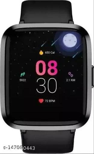 boAt Storm 1.3" CurvedDisplay Smartwatch (Black Strap, Regular) - Springkart 