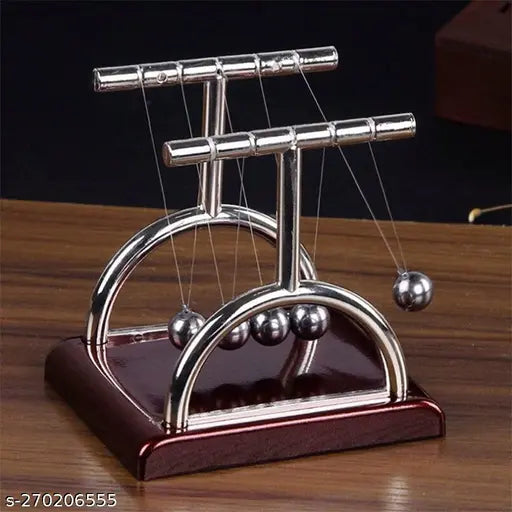 Newton's Cradle Steel Balance Ball Desktop Swinging Balls with 5 Balls Physics Science Pendulum