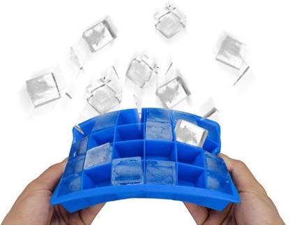 Silicone Ice Cube Trays 24 Cavity Per Ice Tray [Multicolour] - Springkart 