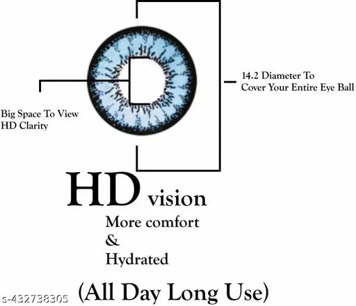 Lens Shine Grey, Brown, Blue ) Zero Poower Monthly Color Contact Lens Free Case With Solution 30 ml - Springkart 