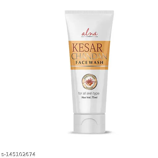 ALNA Kesar Chandan F/W | 100ML | + Rose Water Toner | 100ML | + Tecotop Moisturizer | 225ML | + Tecotop Cream | 30 Gms | + Alnalite-T Aloe Gel | 100Gms | + Walnut Scrub | 75 ML | {PACK OF 6}