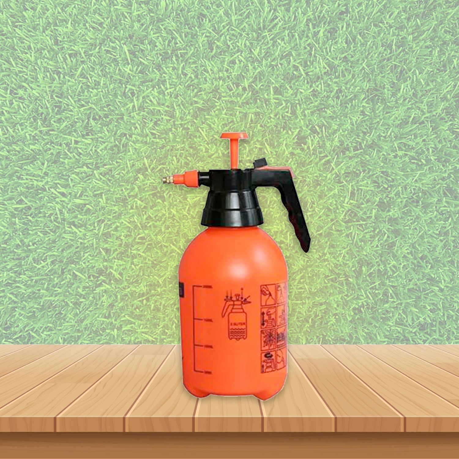 Garden sprayer with hand pump