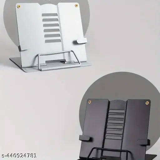 Adjustable Metal Bookstand - Portable Folding Design for Reading