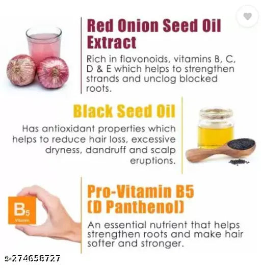 Red Onion Black Seed Oil Ultimate Hair Care Kit (Shampoo(200ml) + Hair Oil(100ml))- Net Vol (2 Items in the set)