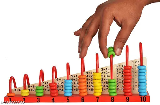 Wooden Calculation Shelf | Abacus Counting Addition Subtraction | Maths Learning Early Educational Kit Toy for Kids 3+ Years (Calculation Shelf)