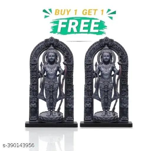 Ram Lalla ayodhya Idol Premium Wood Statue for Home Decoration