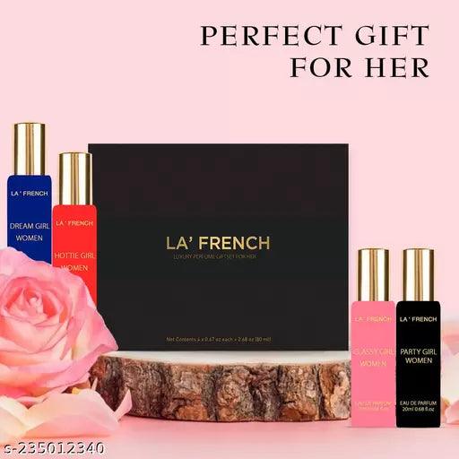 La French Organic Luxury Perfumes Gift Set 4x20 ML for her - Springkart 