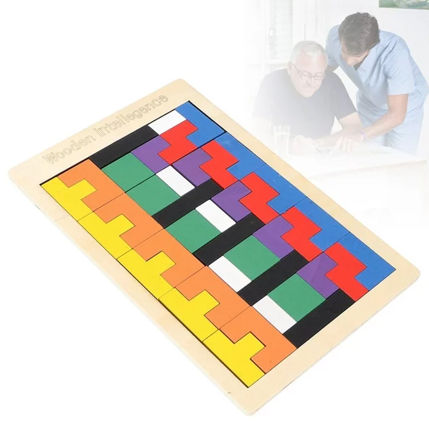 4296 Wooden Blocks Puzzle Childrens Educational Toys Russian Block Block Puzzle For Early Childhood Education And Relaxing Brain Toys Help Prevent - Springkart 