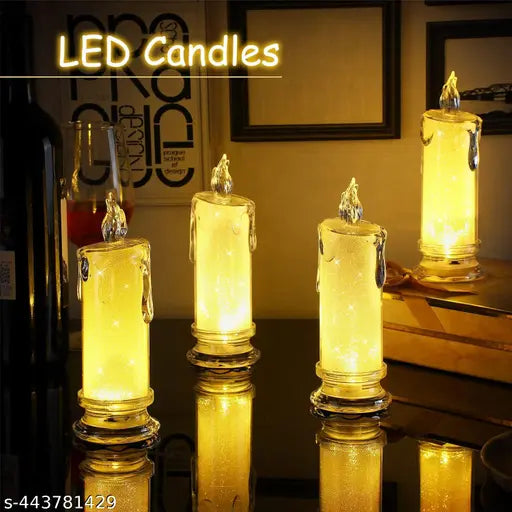 Fancy Candles / Romantic Candle Lamps Pack of 4