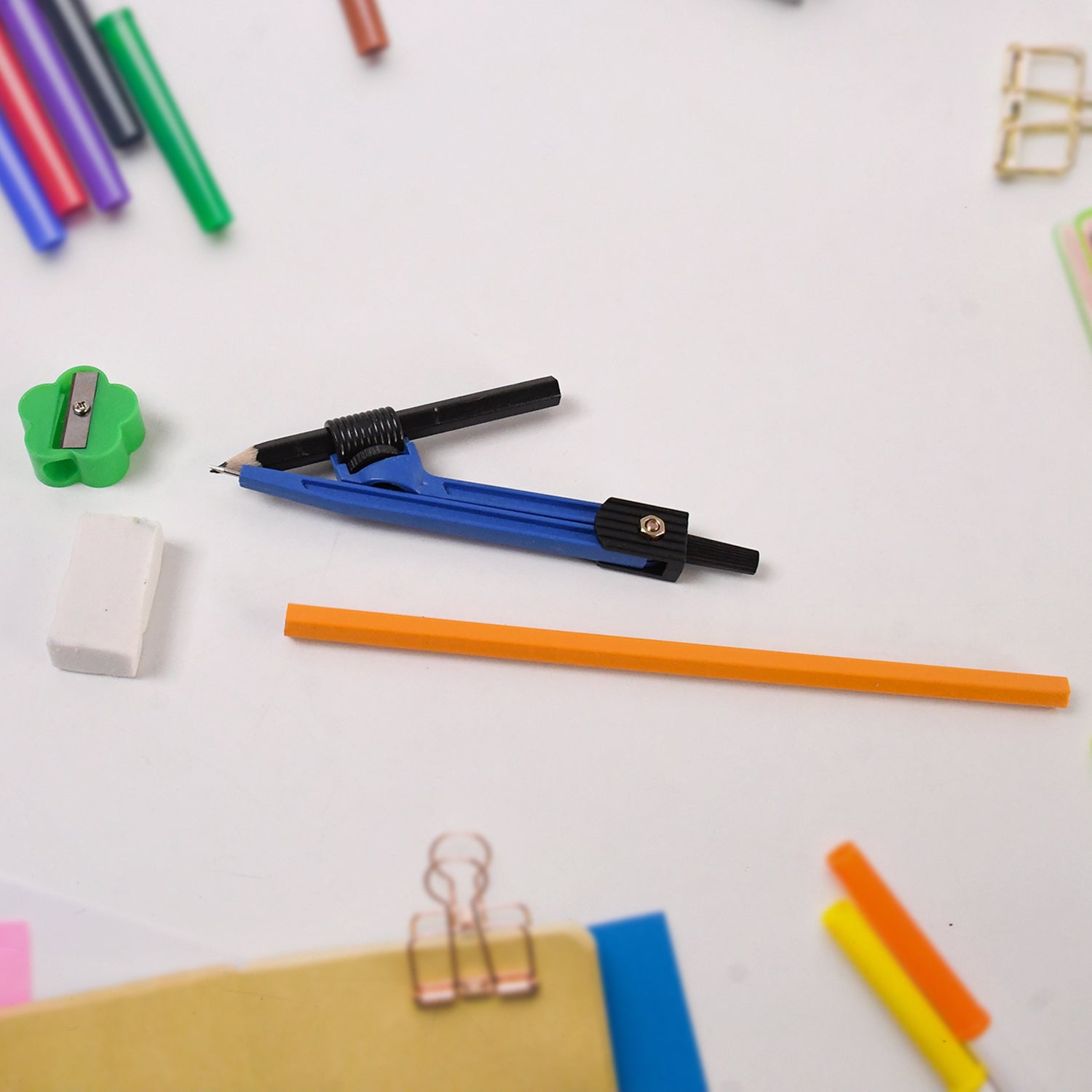 9 In 1 Stationery Set For School Student Office Draft Rulers - Springkart 