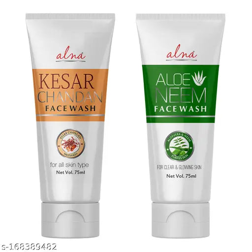 ALNA Mulberry Apple Face Wash + Papaya Grape Face Wash + Lemon Apricot Face Wash + Kesar Chandan Face Wash + Activated Charcoal Face Wash + Aloe Neem Face Wash | 75 ML Each | | Skin Care Combo | Combo Pack of 6