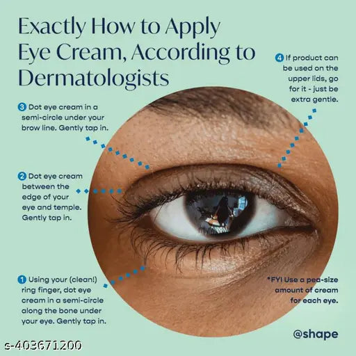 Bye Bye Dark Circles Eye Cream| Wrinkles Removal Cream For Women and Men (50gm) Pack of 1 - Springkart 