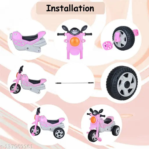 FLAMMABLE Bullet Tricycle for Kids,Play Kids Ride on for 12 to 60 Months Boys/Girls