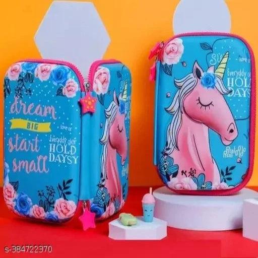 ARB Unicorn Pencil Case with Compartments, Pencil Pouch for Kids - Springkart 