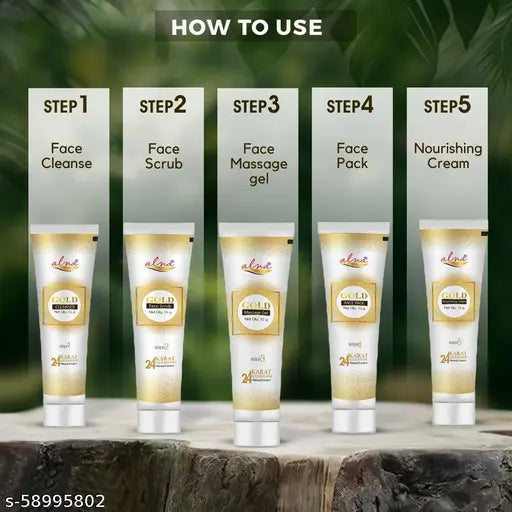 Alna Gold facial Therapy Kit  |75gm|