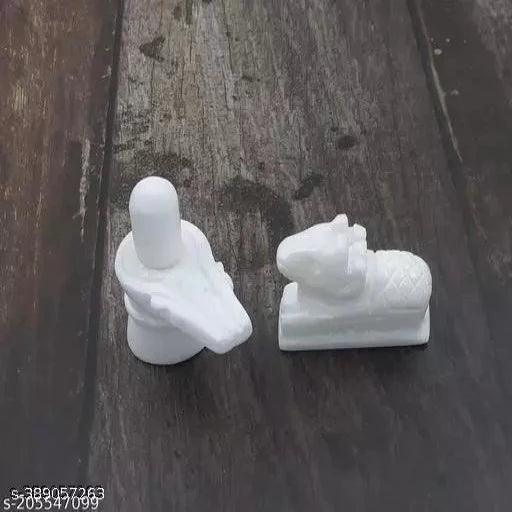 Small Marble Stone Shivlinga Nandi Ji Set Shivling Nandi Shivlingam Nandi Moorti Idol - Springkart 