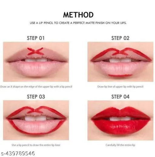 New velvet long lasting waterproof non transfer liquid matte lipstick set of 6