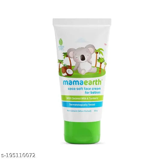 Mamaearth Coco Soft Face Cream With Coconut Milk & Turmeric For Babies, For All Skin Type- 60g