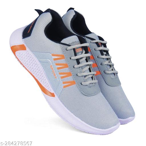 Royal Fashion Orange Solid Cricket Sports Running Shoes Men Under 200 - Springkart 