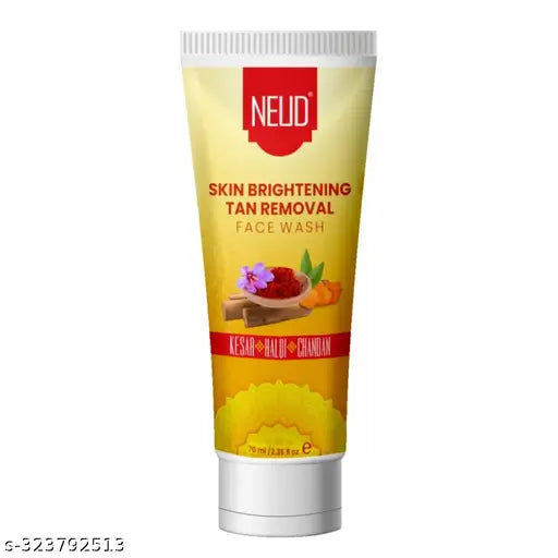NEUD Skin Brightening Tan Removal Face Wash for Men and Women - 1 Pack (70ml) - Springkart 