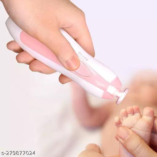 Baby Nail Trimmer with 6 Grinding Heads Safe for Newborn Baby Baby Nail Clippers with Light - Springkart 