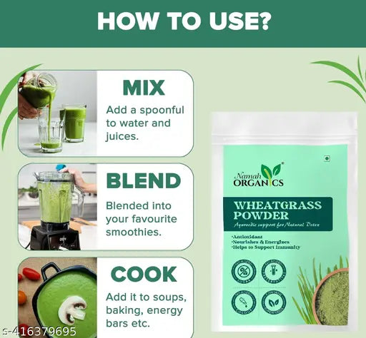 Wheatgrass Powder for Weight Loss,Immunity boosting,Superfood (pack of 2) - Springkart 