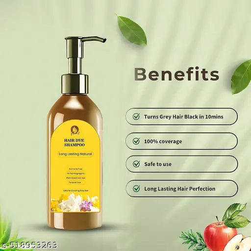 Long Lasting Natural Hair Dye Shampoo Hair Dye Shampoo || black hair dye shampoo || Strengthnes And Revitalizes Hair Hair Dye Shampoo Long Lasting Natural Hair Dye Shampoo Permanent Black Hair Shampoo Natural Fast Hair Dye Plant Essence Black Hair Dye Sha