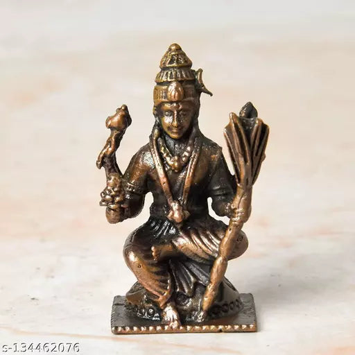 1.75 inches, Copper Handmade Rajarajeshwari Idol, 40 Grams