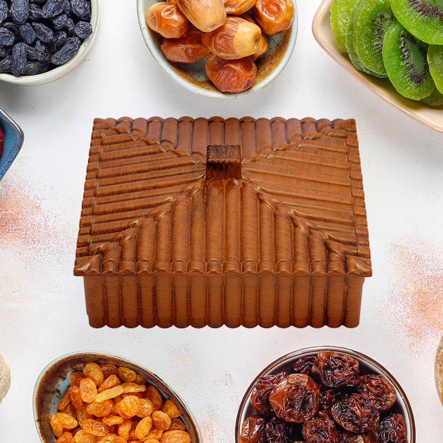 Plastic Multipurpose Dry Fruit Chocolates Mouth Box (1 Pc) - Springkart 