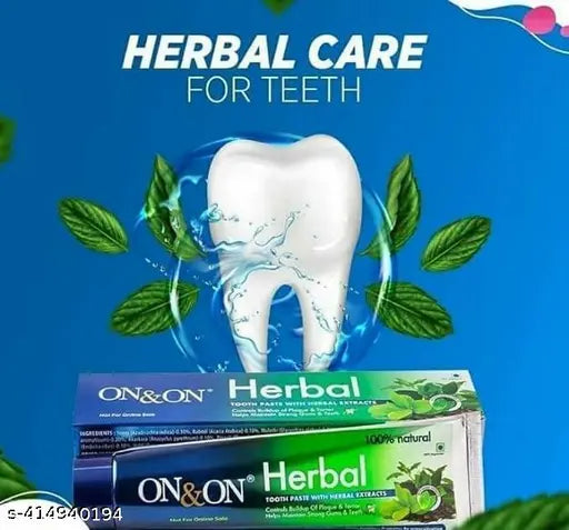 On & On Herbal Tooth Paste With Herbal Extracts, 150 Gms