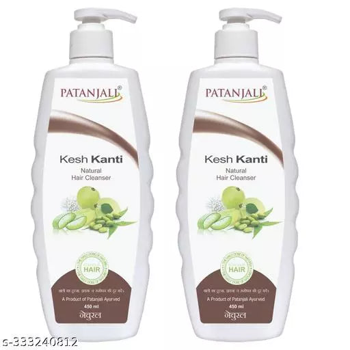 Patanjali KESH KANTI HAIR CLEANSER NATURAL 450 ML (Pack of 2) - Springkart 