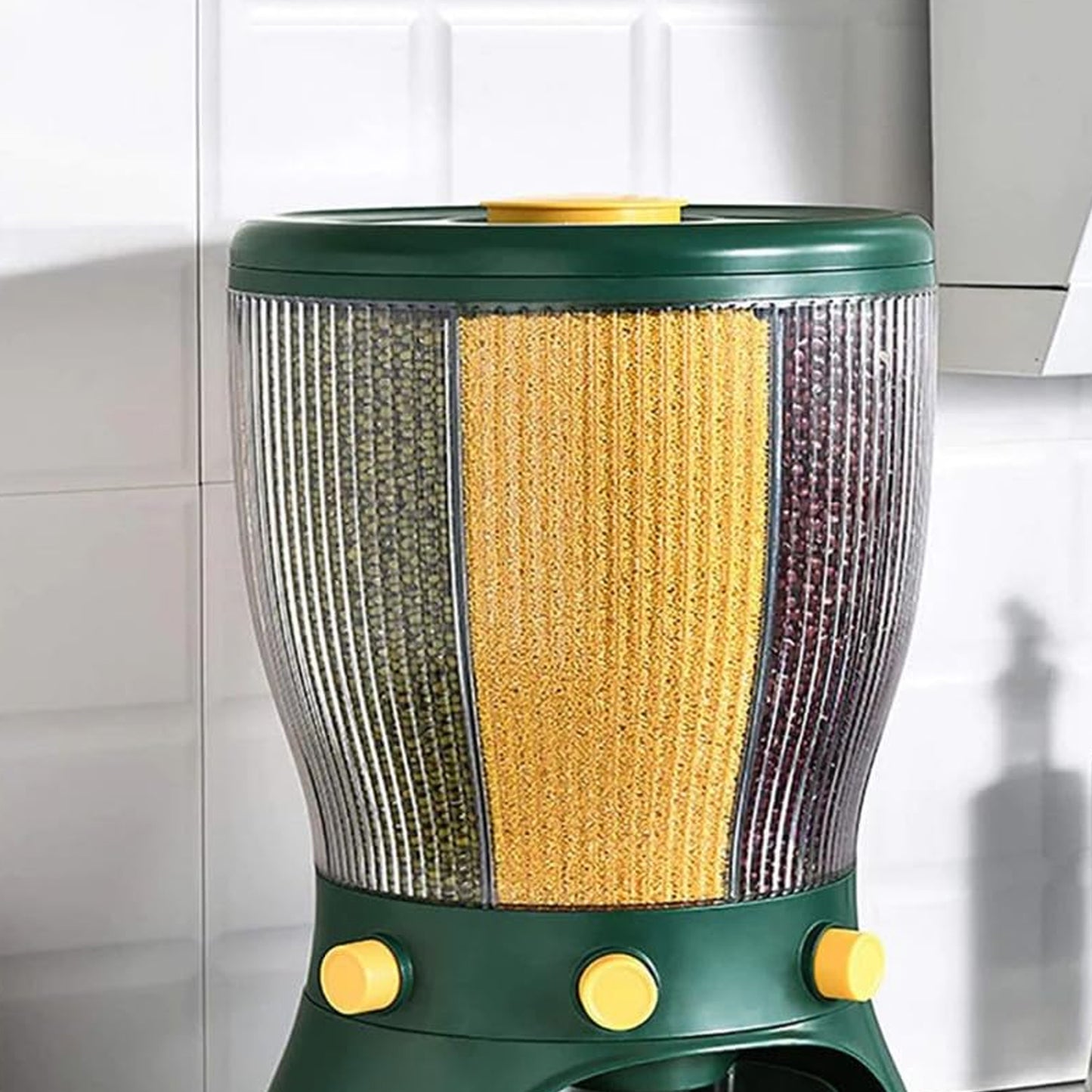 4 In 1 360 Degree Rotation Cereal Dispenser (Approx 10 Kg 1 Pc) - Springkart 
