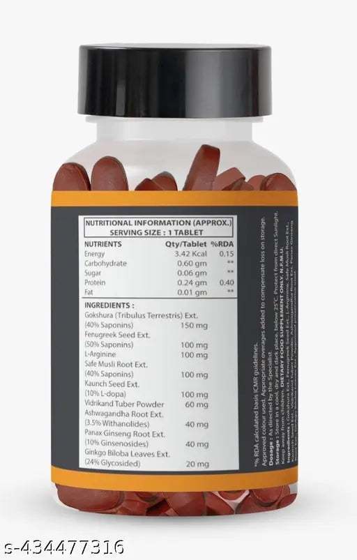 MANLY METHOD Revive Male Supplement, Improves Vitality, Healthy Blood Circulation, Improved Men sex power sexual Performance & Drive (60 Tablet)