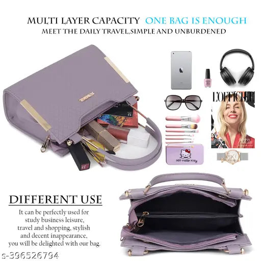 Casual Classy Trendy Design Tote Shoulder Crossbody Women Handbag