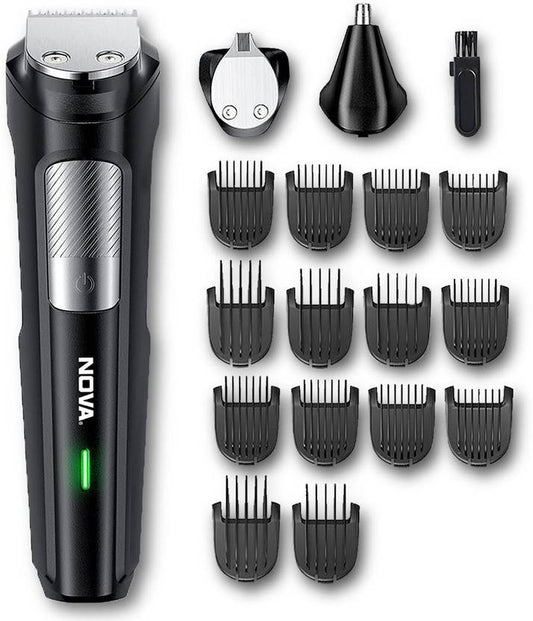 NOVA NG 1143 All In One Trimmer 100 min Runtime 14 Length Settings (Black)