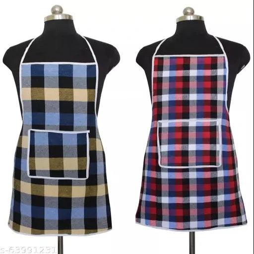 WATER PROOF KITCHEN APRONS CHECKED DESIGN - Springkart 