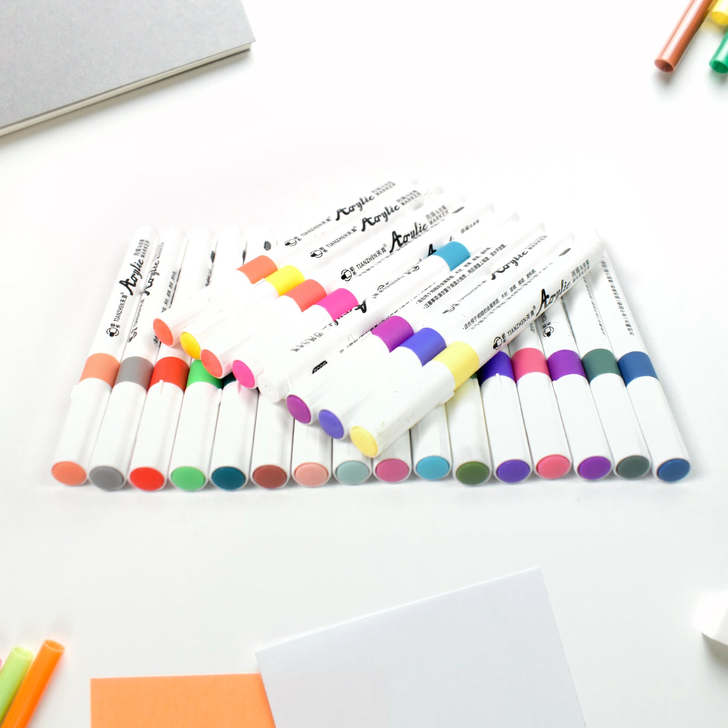 Fancy Art Markers 24 Colours Double-ended Art (24 Pcs Set) - Springkart 