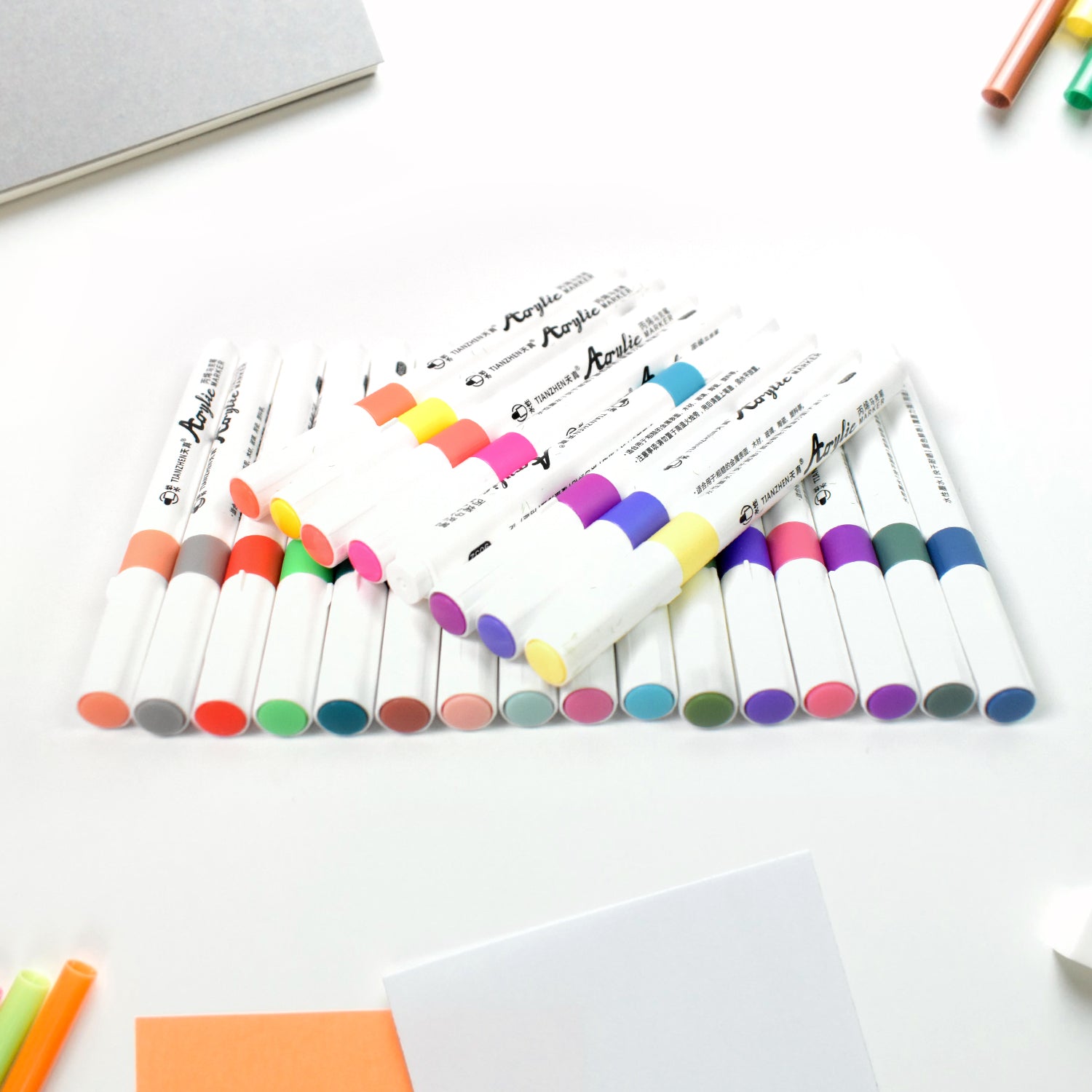Fancy Art Markers 24 Colours Double-ended Art (24 Pcs Set) - Springkart 