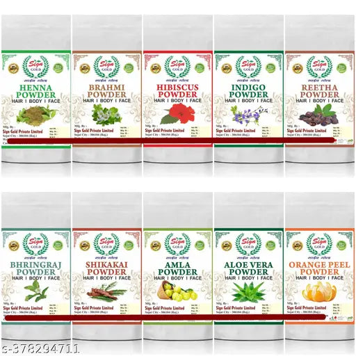 Herbal Hair powder 10 pack each pack of 50gm