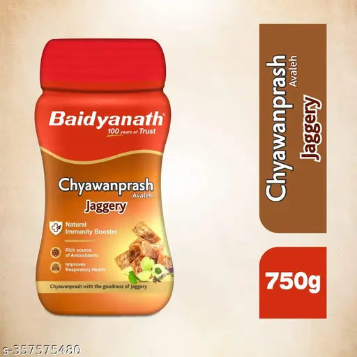 Baidyanath Jaggery Chyawanprash 750gm (Pack of 1) contains pure desi ghee | Immunity booster - Springkart 