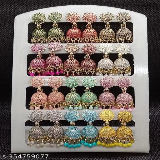 Jumki Earring Combo (Pack Of 12) - Springkart 