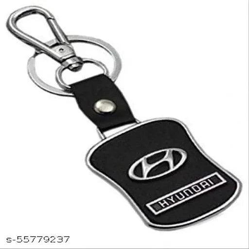 Alexus LEATHERITE BLACK Locking Key Chain - Springkart 