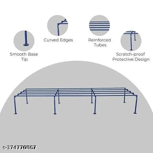 Metal Plant Stand (Set of 4 BLUE) | Pot Stand | Stand for balcony - 24 inches | Indoor & Outdoor Use