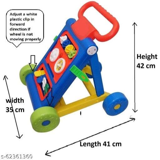 First Step Baby Kids Activity Walker Baby Walking Support Learning Walker Toy for Boy Girl 9 Mon-1.5 Yrs (Yellow) - Springkart 