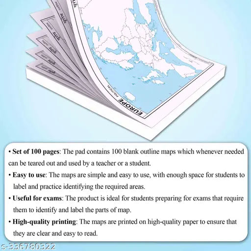 100 EUROPE POLITICAL OUTLINE MAP FOR SCHOOL